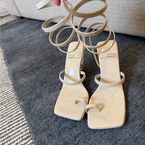 Jeffrey Campbell Beige Strappy Heels